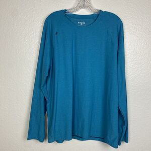 Rhone Shirt Men XL Blue Reign Long Sleeve Soft Stretch Gym Workout Performance